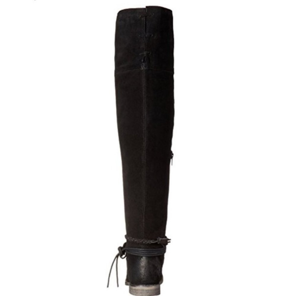 Musse & Cloud NEW Boots BLACK Over-The-Knee Tall Suede Leather NIB Womens 🎉HP🎉 - Picture 3 of 16